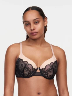 Chantelle MIDNIGHT FLOWERS T-Shirt BH -BHs importe boutique C12N60 011 9